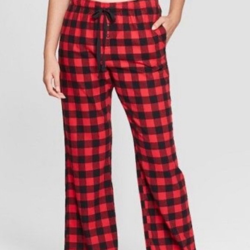 3 Piece PJ Set for $15 Red Plaid Flannel PJ Pants